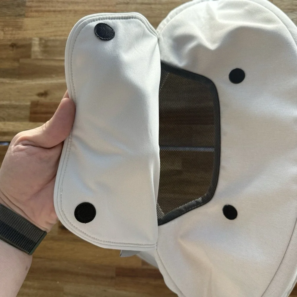 Nuna Pipa Infant Seat Canopy Visor Shade Birch With Adjustable Frame Rod Magnet